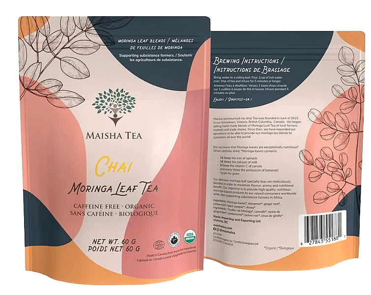 Maisha Tea - Chai Moringa Leaf Tea 60 g