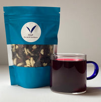 blue garden Hibiscus Ginger Tea