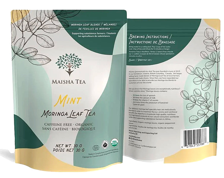 Maisha Tea - Mint Moringa Leaf Tea 30g