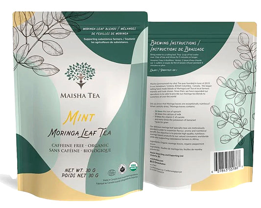 Maisha Tea - Mint Moringa Leaf Tea 30g