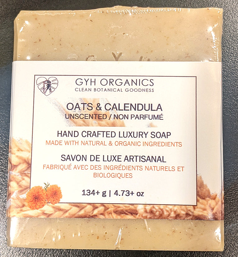 UNSCENTED - OATS & CALENDULA HAND CRAFTED LUXURY SOAP