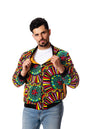 Unisex African Print Reversible Bomber Jacket