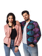 Unisex African Print Reversible Bomber Jacket