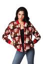 Unisex African Print Reversible Bomber Jacket
