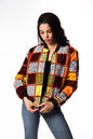 Unisex African Print Reversible Bomber Jacket