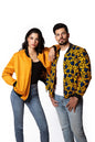 Unisex African Print Reversible Bomber Jacket