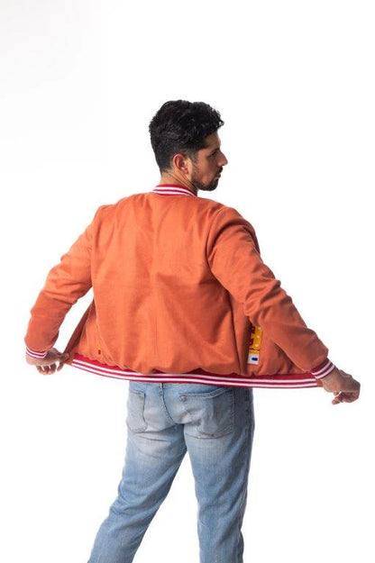 Unisex African Print Reversible Bomber Jacket