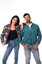 Unisex African Print Reversible Bomber Jacket