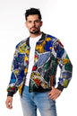 Unisex African Print Reversible Bomber Jacket