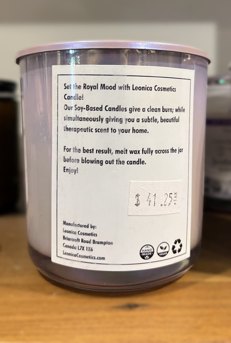 SOOTHING LAVENDER SOY CANDLE - 8OZ / 227G