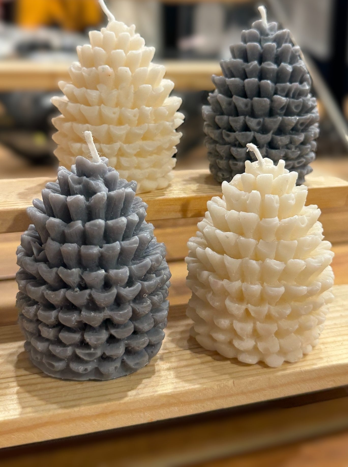 Pine Cone Candles